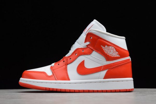 New Sale Nike Air Jordan 1 Mid Syracuse Orange White BQ6472-116