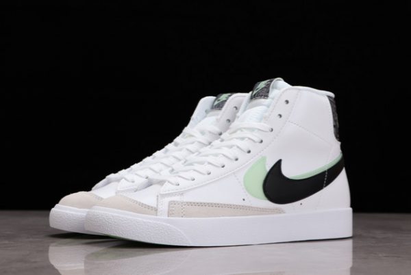 New Sale Womens Nike Blazer Mid ‘1977 Vintage White Black Green DD1847-100-1