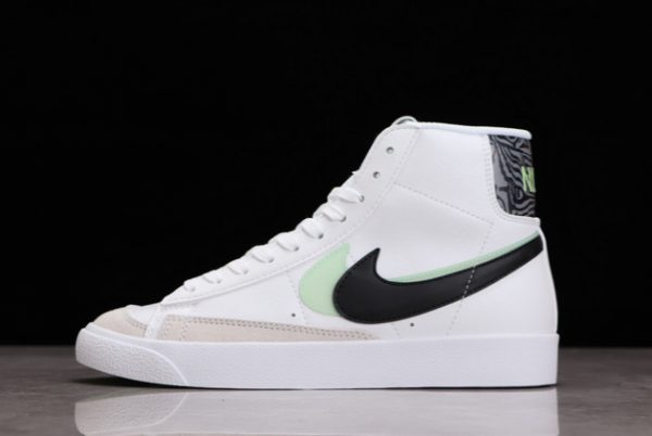 New Sale Womens Nike Blazer Mid ‘1977 Vintage White Black Green DD1847-100