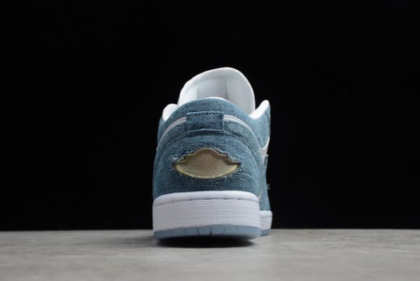 Nike Air Jordan 1 Retro Low Canvas "White Denim" Outlet Sale 315921-141-4