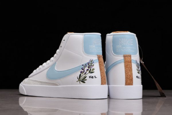 Womens Nike Blazer Mid 77 White Indigo Outlet Sale CI1166-100-2