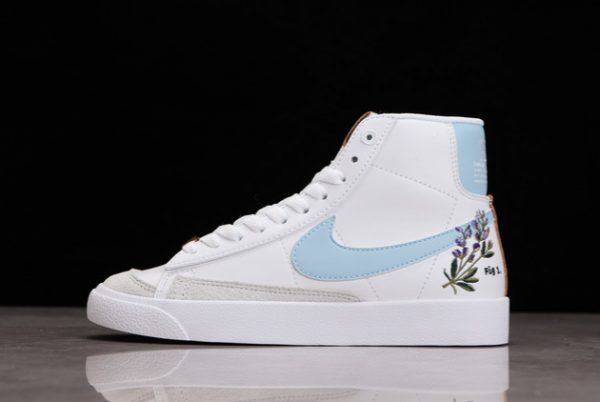 Womens Nike Blazer Mid 77 White Indigo Outlet Sale CI1166-100