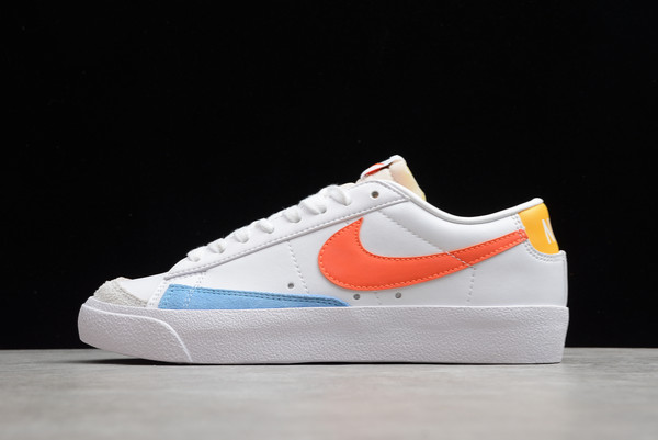 Womens Nike SB Blazer Low 77 White Orange Outlet Sale DC4769-105