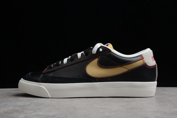 2021 Release Nike Blazer Low Black/Grey-Gold DH4370-001