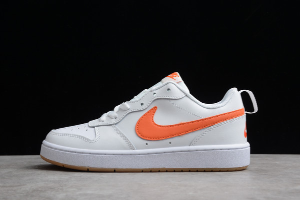 Fashion Nike Court Borough Low 2 White Orange Outlet Sale BQ5448-114