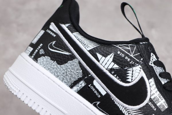 Hot Sale Nike Air Force 1 Low Worldwide Black/White CZ5927-001-2