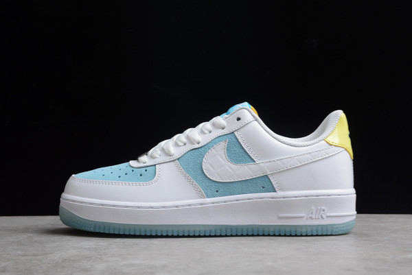 Men/Women Nike Air Force 1 ’07 AF1 White/Blue High Quality AA7687-400