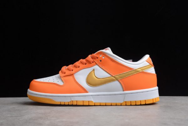 Shop Nike Dunk Low White/Orange Blaze-Gold Outlet Online CU1726-002