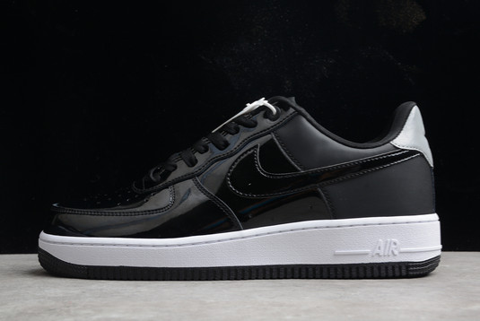 2021 Release Nike Air Force 1 ’07 SE Premium Black Reflect Silver Cheap Sale AH6827-001