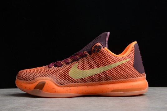 Best Price Nike Kobe 10 “Silk Road” Merlot Orange 705317-676