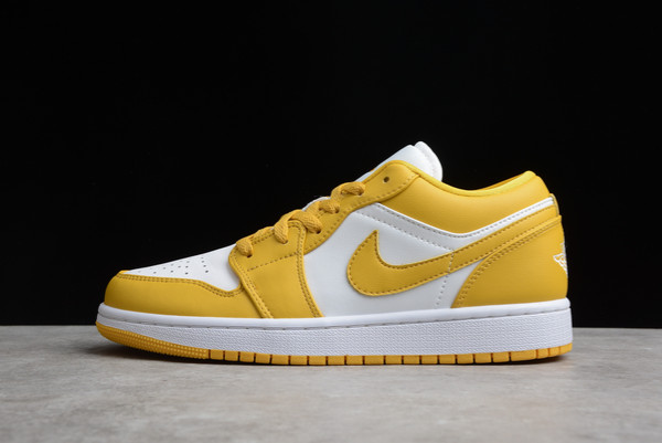 Best Selling Air Jordan 1 Low “Pollen” White/Pollen Lifestyle Shoes 553560-171