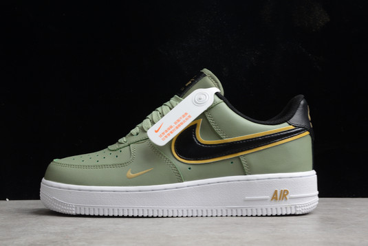 Buy Nike Air Force 1 Low '07 LV8 Double Swoosh Olive Gold Black DA8481-300