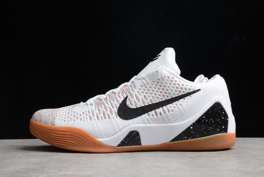 Discount Nike Kobe 9 Elite Premium Low HTM Milan White Multi-Color For Sale 698595-109