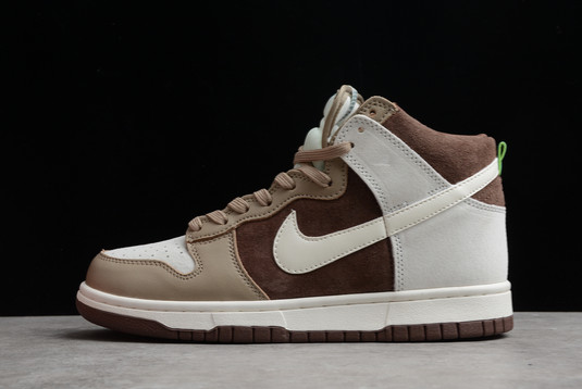 Hot Sale Nike Dunk High “Light Chocolate” Skateboard Shoes DH5348-100