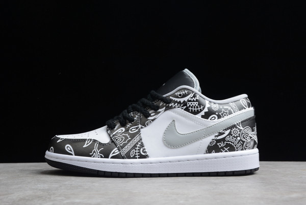 Nike Air Jordan 1 Low Black White Grey Outlet Sale 553558-040