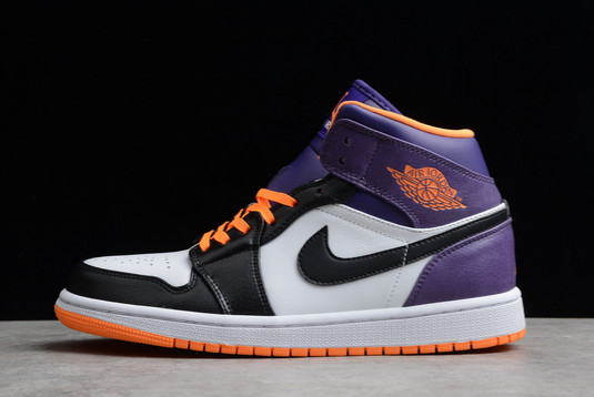 Best Sale Air Jordan 1 Mid “Phoenix Suns” Basketball Shoes 554724-117