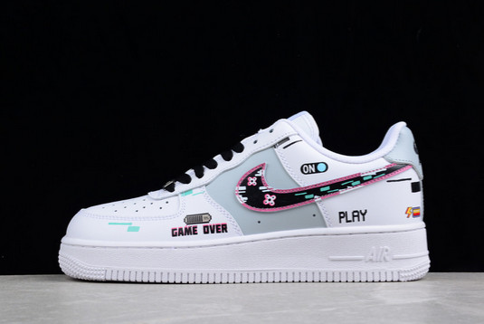 Brand New Nike Air Force 1 ’07 White/Black-Pink Sneakers CW2288-111