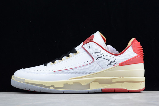 High Quality Off-White x Air Jordan 2 Low White Red DJ4375-106