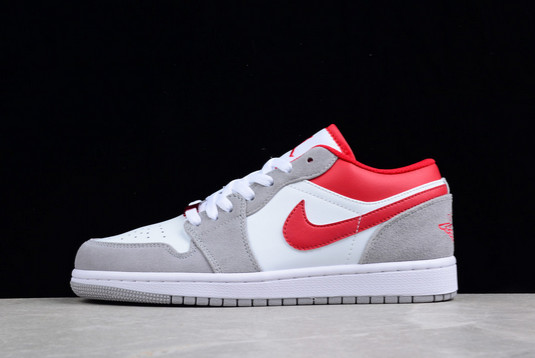 Hot Sale Air Jordan 1 Low Light Smoke Grey Gym Red Sneakers DC6991-016