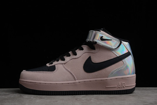 Newness Nike Air Force 1 ’07 Mid AF1 Pink Black Outlet Sale WZ3066-061