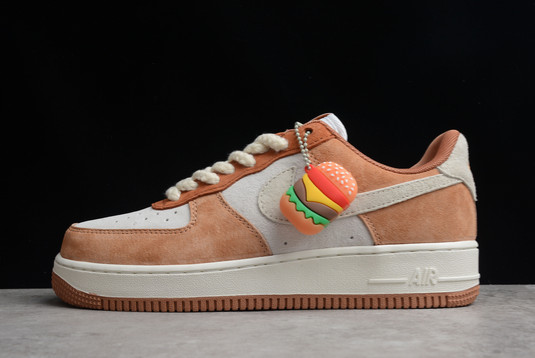 2022 Nike Air Force 1 ’07 ESS Wheat Beige On Sale CW2288-855