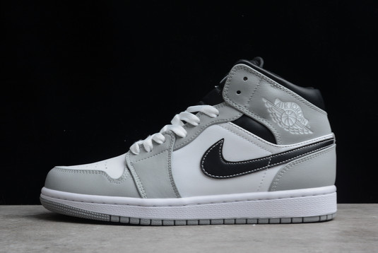 Best Selling Air Jordan 1 Mid “Light Smoke Grey” Basketball Shoes 554724-078