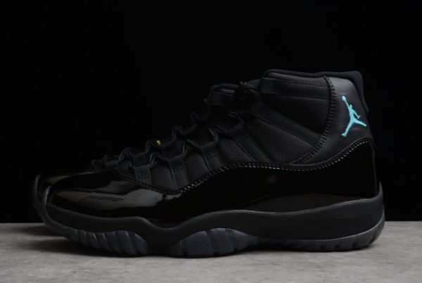 Cheap Sale Air Jordan 11 Retro “Gamma Blue” Black Shoes 378037-006-2