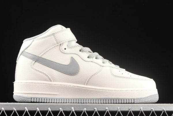 Cheap Sale Undefeated x Nike Air Force 1 Mid SU19 Beige Silver AO6617-306-1