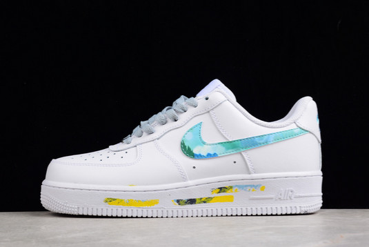 Classic 2022 Nike Air Force 1 ’07 LX White Blue Yellow 314192-117