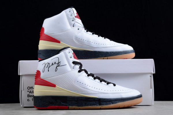 New 2022 Air Jordan 2 High DJ4375-101 White/Varsity Red-Black-4