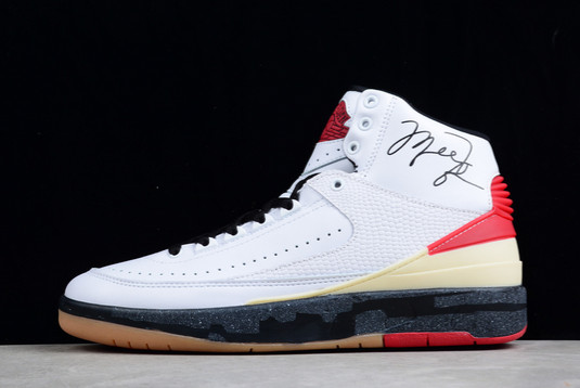 New 2022 Air Jordan 2 High DJ4375-101 White/Varsity Red-Black