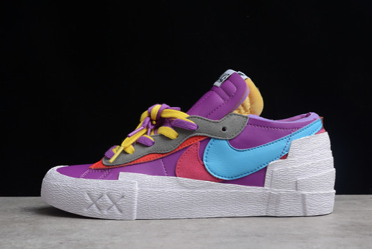 New 2022 Kaws x Sacai x Nike Blazer Low “Purple Dusk” DM7901-500