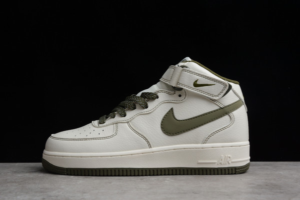 New Drop Nike Air Force 1 ’07 Mid SU19 AF1 Beige/Army Green RD6698-123