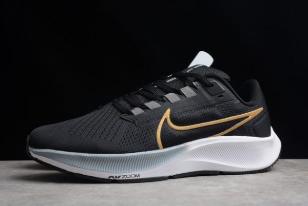 Nike Air Zoom Pegasus 38 Black/Mtlc Gold Coin Casual Running Shoes CW7358-004-2