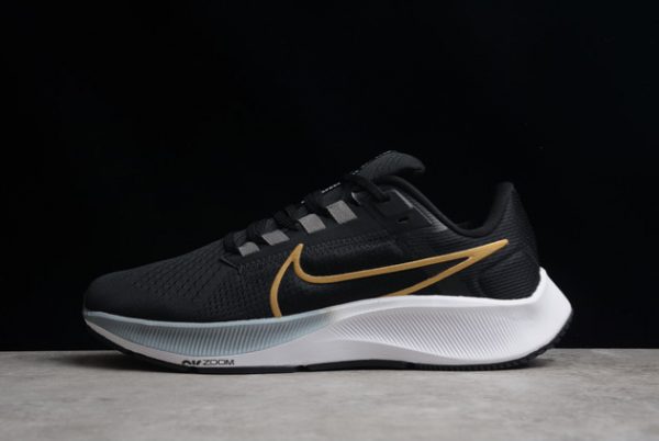 Nike Air Zoom Pegasus 38 Black/Mtlc Gold Coin Casual Running Shoes CW7358-004