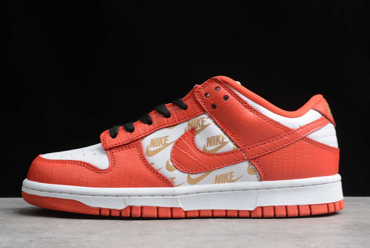 Supreme x Nike SB Dunk Low OG QS DH3228-161 White Red