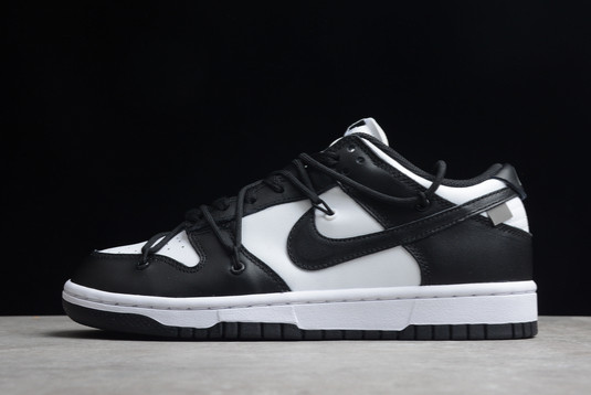 Best 2022 Off-White x Nike Dunk Low LTHR Black/White CT0856-103