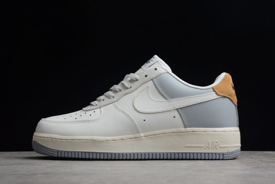 Men/Women Nike Air Force 1 07 White Jaune Brun Grey CK5593-101