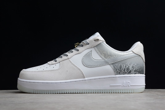 New 2022 Nike Air Force 1 ’07 ESS Low DA8302-333 White/Grey-Liquid Silver