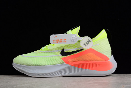 2022 Nike Zoom Fly 4 Barely Volt/Black-Hyper Orange For Men CT2392-700