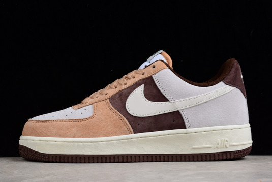 Buy Nike Air Force 1 ’07 Beige/Khaki-Dark Brown Sneakers BL3099-233