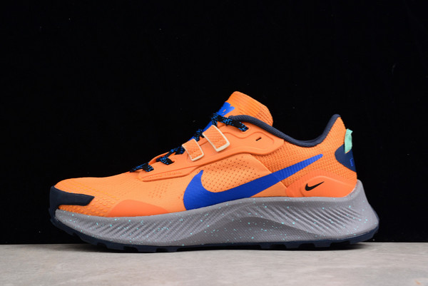 Men's Nike Pegasus Trail 3 Total Orange/Blue-Wolf Grey Running Shoes DA8698-800