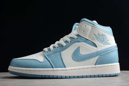 Best Selling 2022 Air Jordan 1 Mid “UNC” White/Powder Blue BQ6472-141