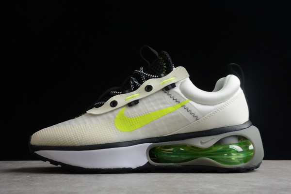 Men and Women Nike Air Max 2021 White/Volt-Black Shoes DH5134-100