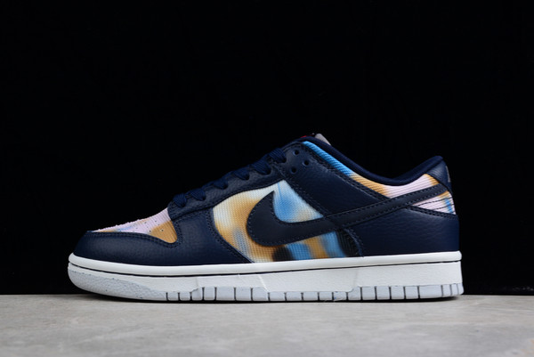 New 2022 Nike Dunk Low “Graffiti” Navy Skateboard Shoes DM0108-400