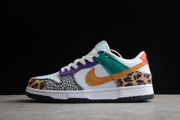 New 2022 Nike Dunk Low SE “Patchwork” White/Multicolor Shoes DN3866-100