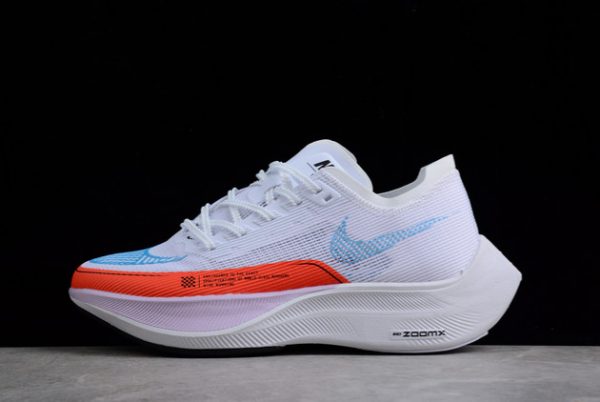 New Sale Nike ZoomX Vaporfly Next% 2 White/Laser Blue-Rush Orange CU4123-102