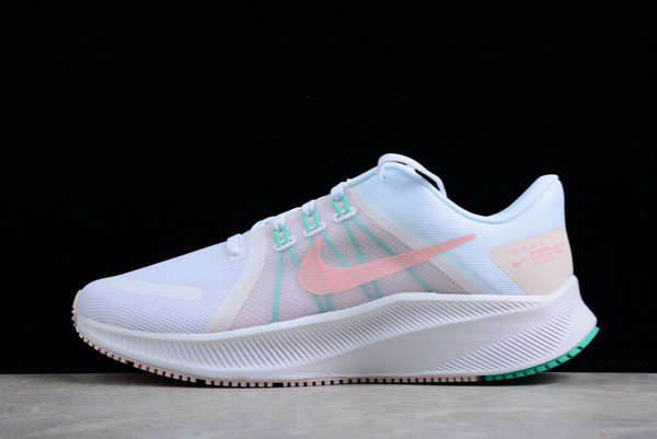 Women's Nike Quest 4 White/Pink Glaze-Menta Running Shoes DA1106-105