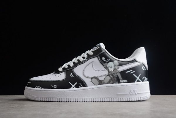 2022 KAWS x Nike Air Force 1 Low White/Black-Grey Outlet CW2288-777