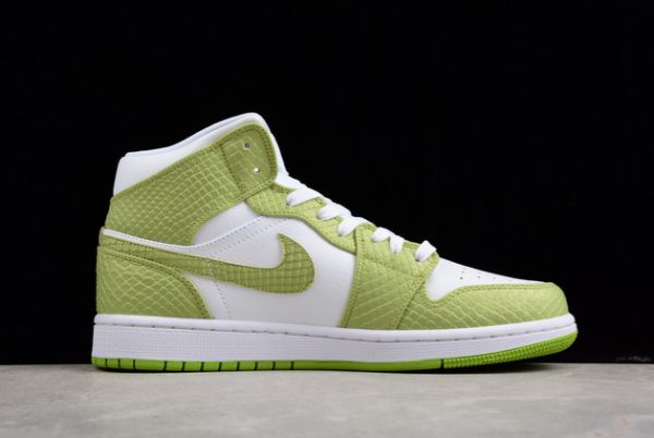 Brand New Air Jordan 1 Mid SE “Green Python” Basketball Shoes DV2959-113-1